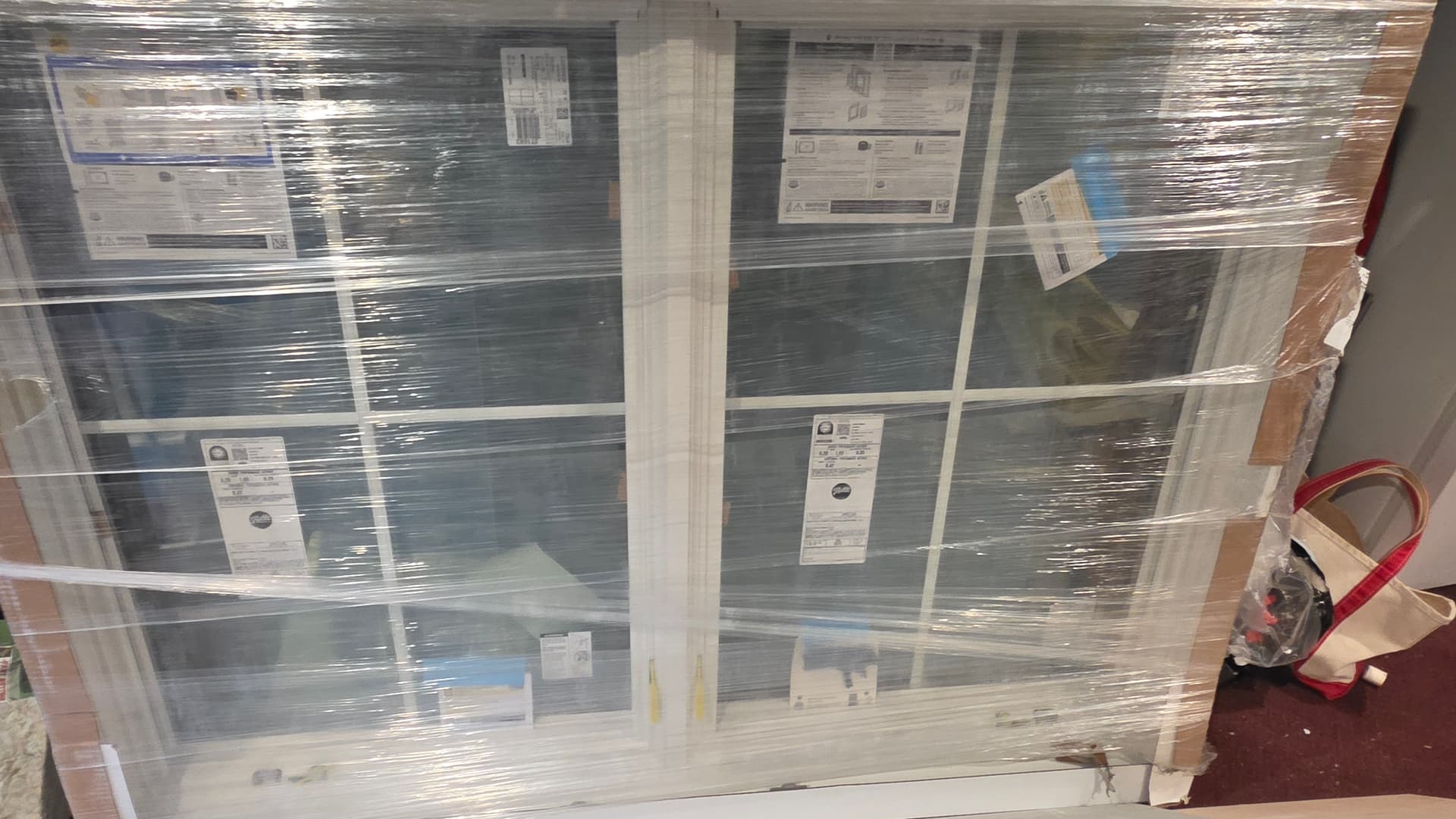 Pella Lifestyle Double Casement Window Black Exterior/White Interior