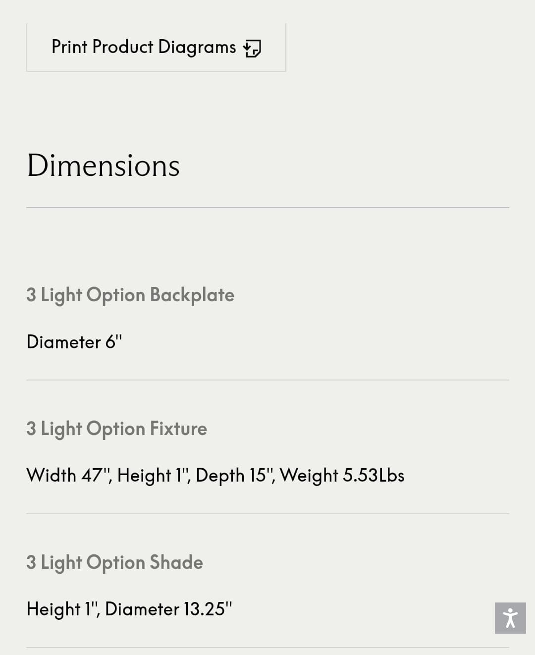 Surface Mounted Light Fixture - alternate view