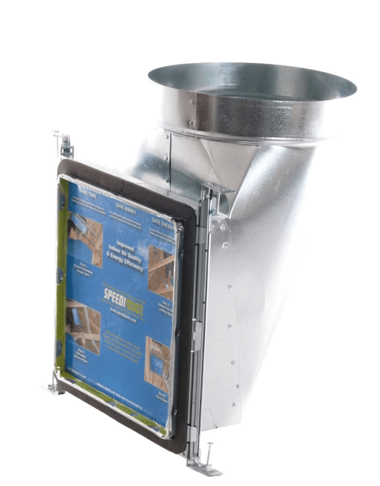 Speedi-Boot 90° Register Vent Boot Adj. Hangers Sbs-10108 Nb 10" X 10" X 8"