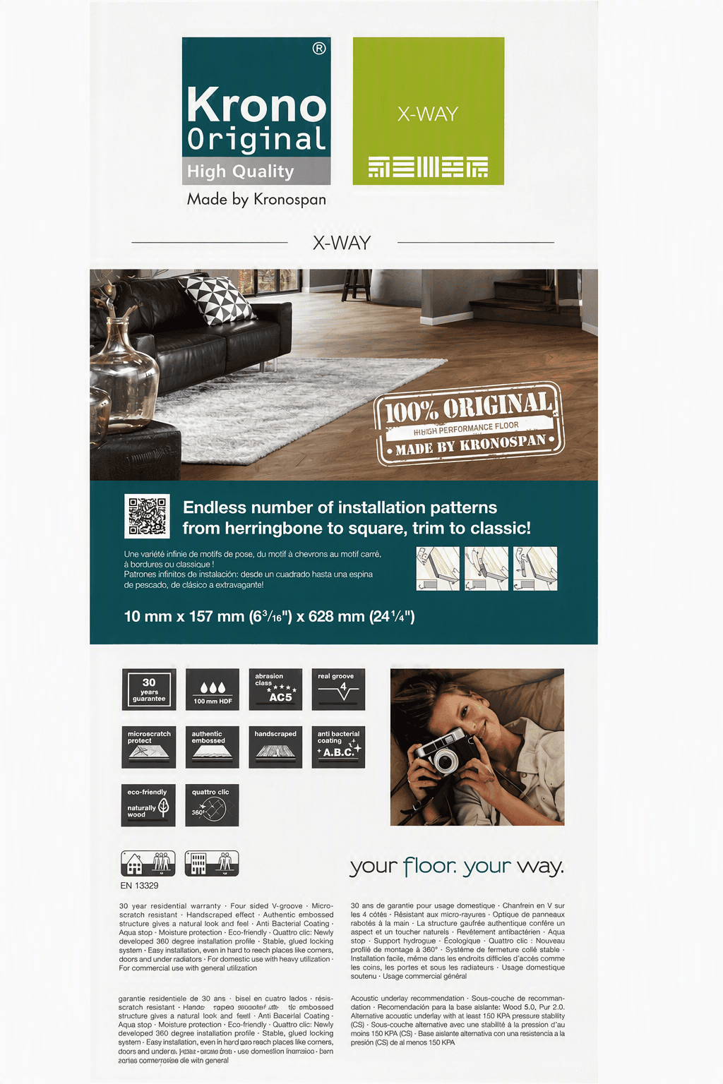 Krono Original X-Way Laminate Flooring
