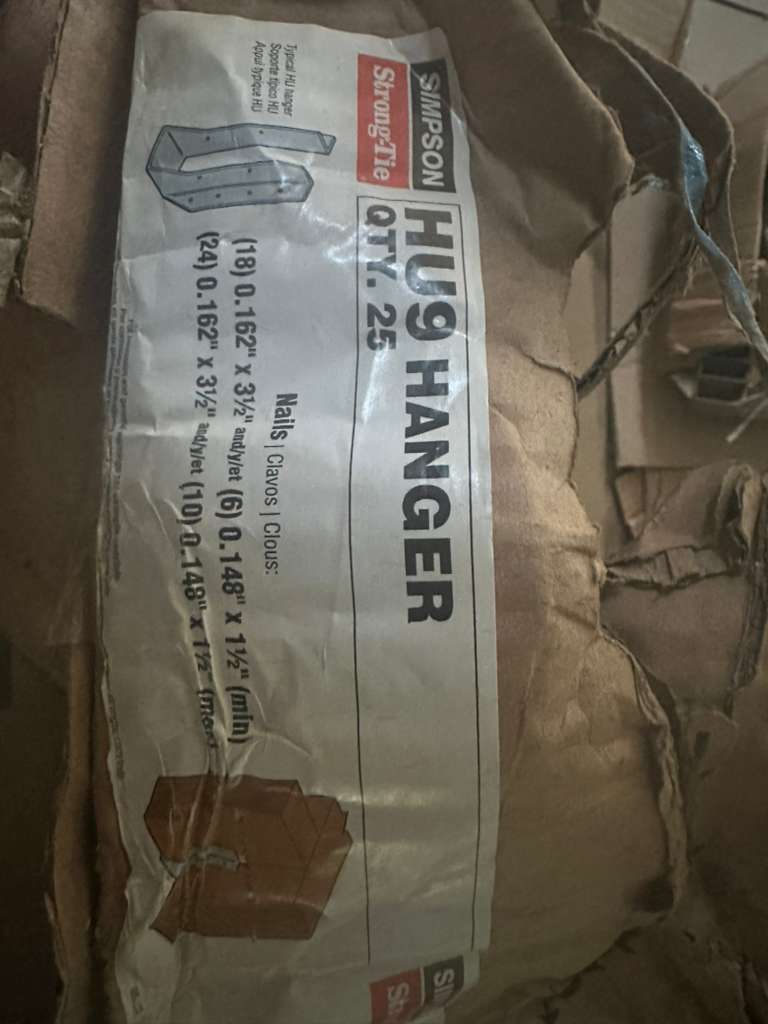 118x Simpson HU7/HU9 LVL Hangers NEW - Mastic Beach - alternate view
