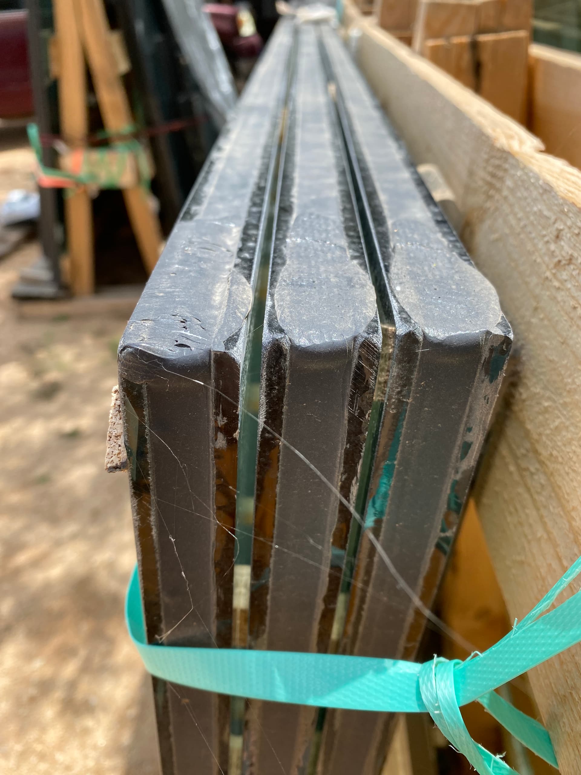 SNX 62/27 on CrystalGray Insulated Glass Panels 78-5/16" x 45" (1989mm x 1143mm) 3 matching - alternate view