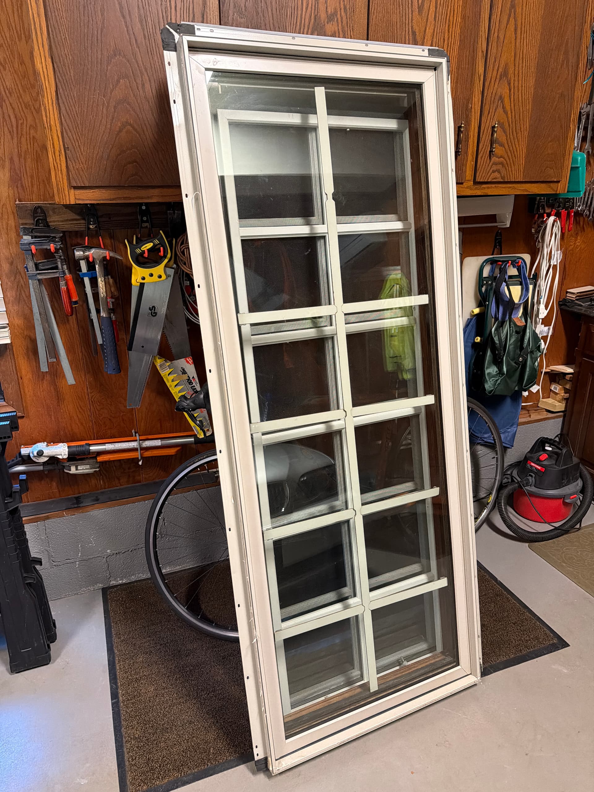 2 Like new aluminum casement windows 28”X78” (pair)