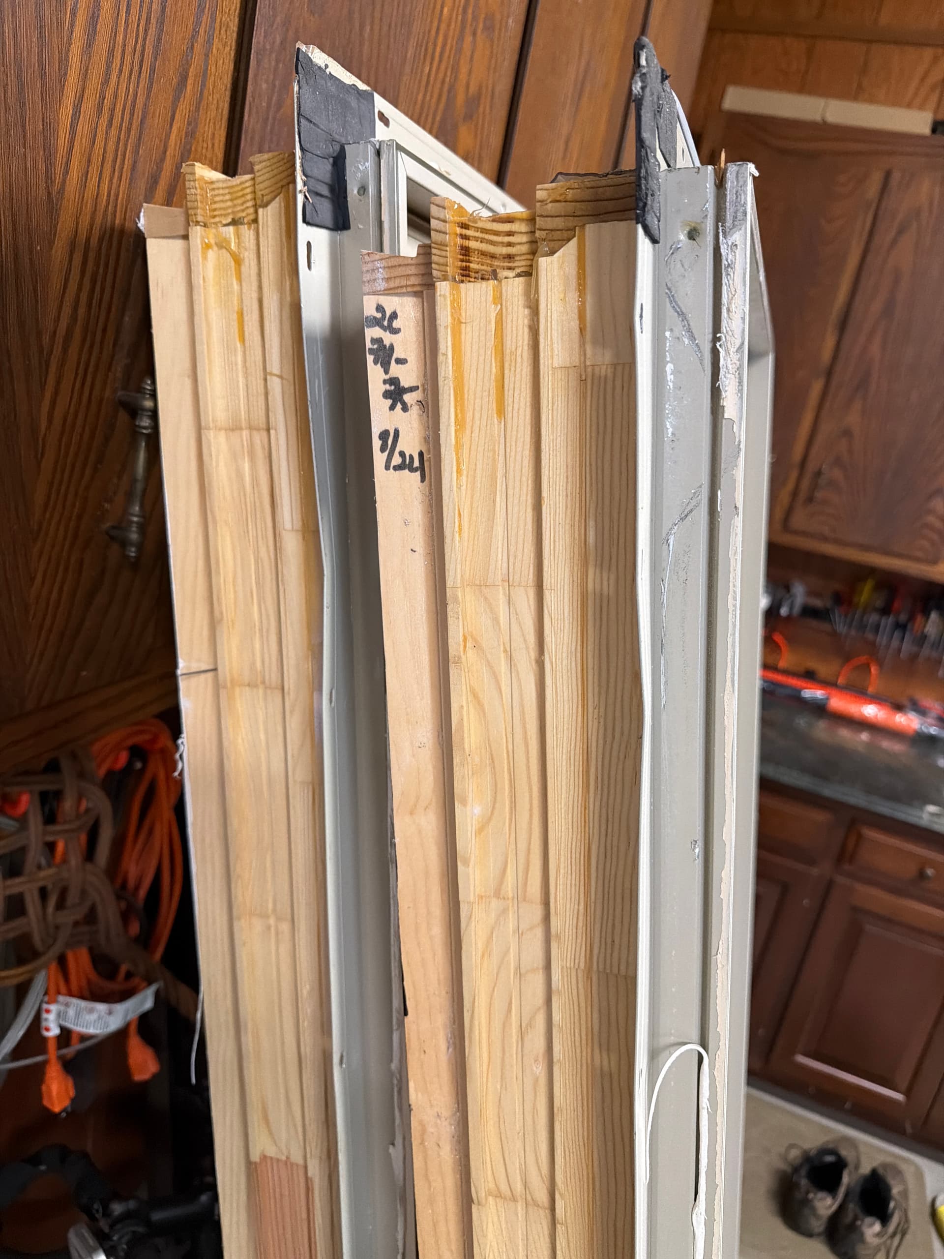 2 Like new aluminum casement windows 28”X78” (pair) - alternate view