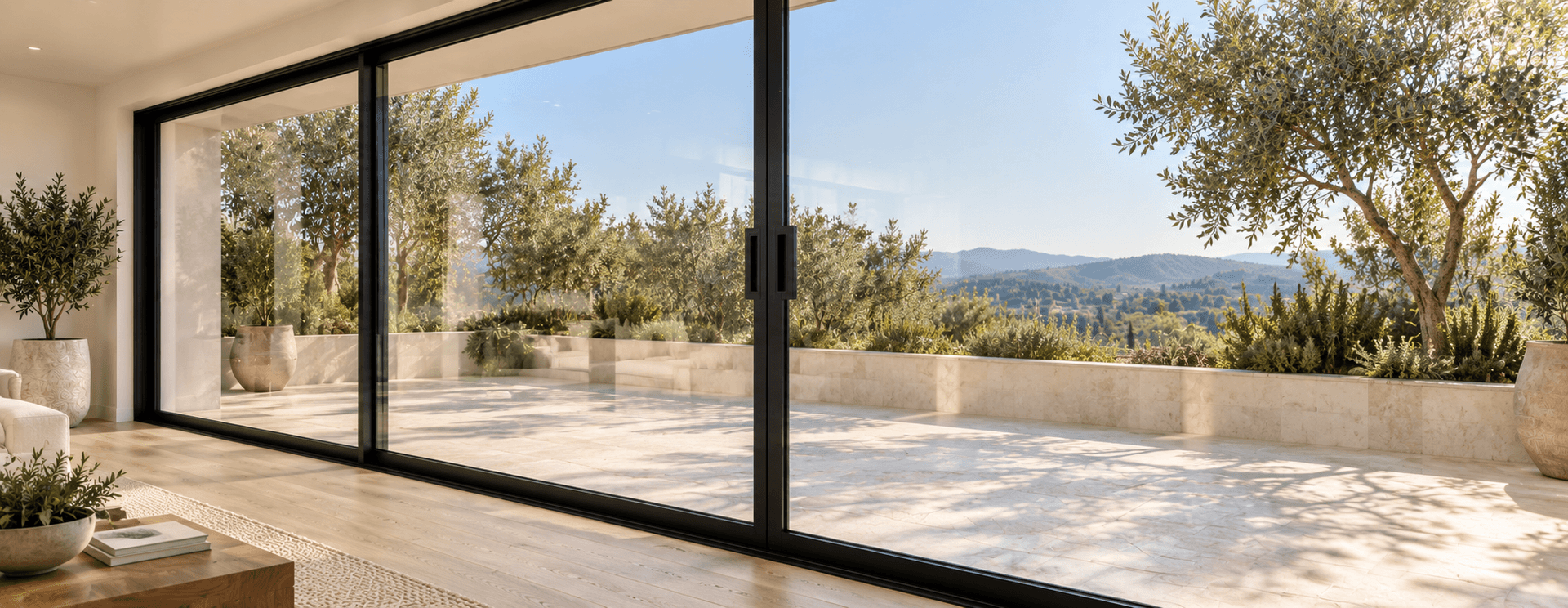 NEW Fleetwood Series 3000 — 24 FT Black Sliding Glass Door - alternate view