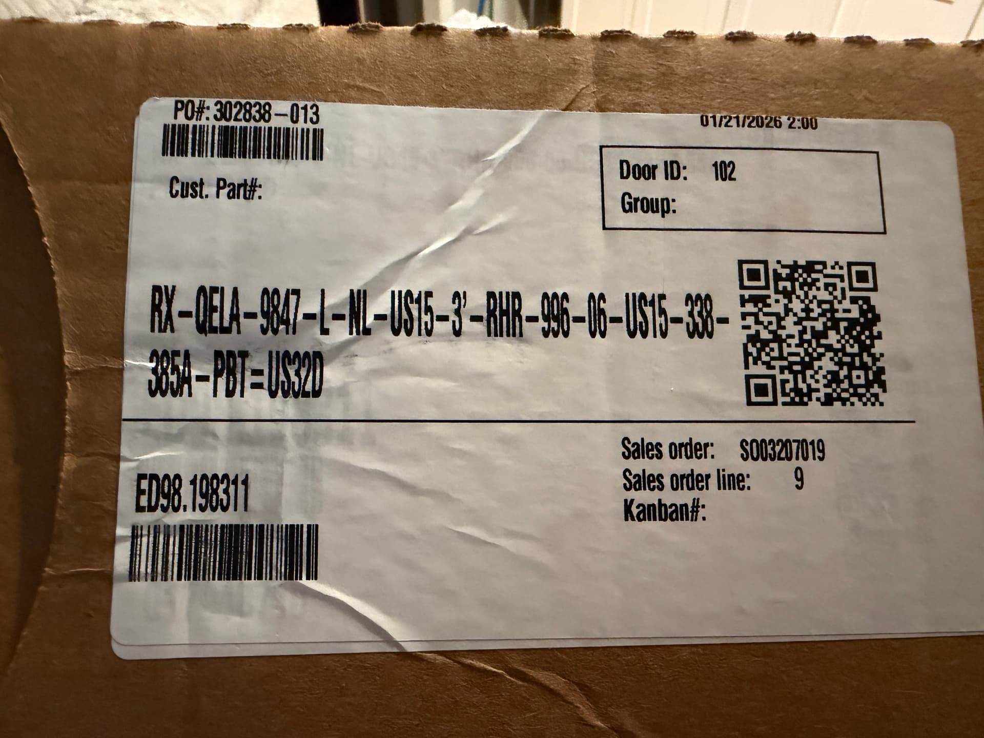 New Von Duprin Rx-Qela-9847-L-Nl Panic Exit Device - Commercial - Obo