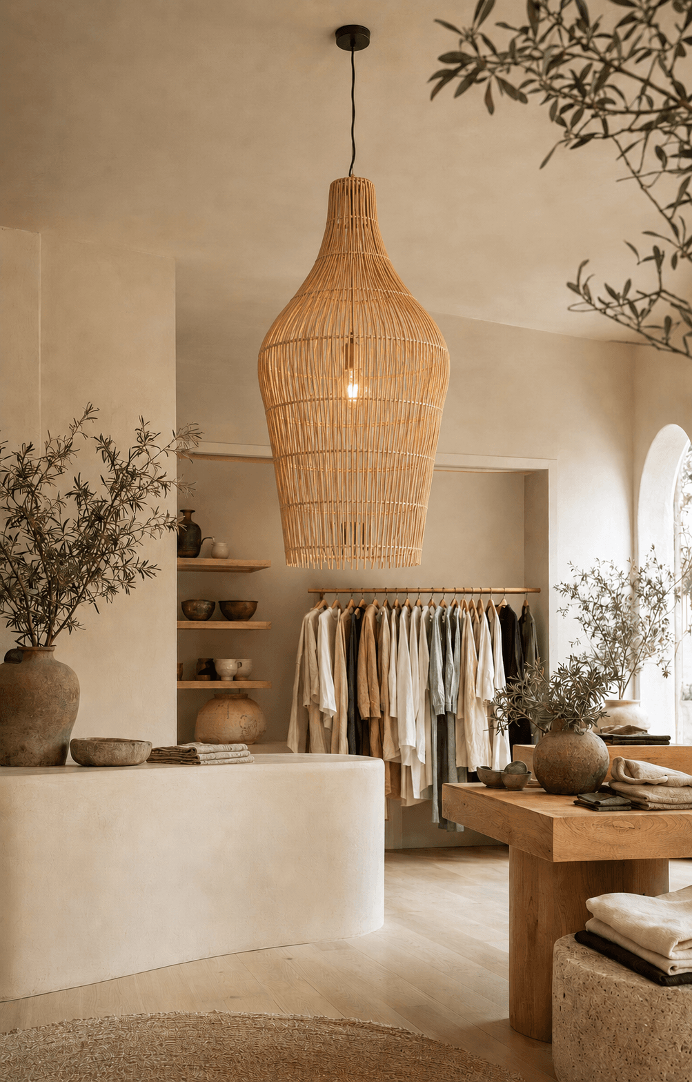 New (4) Stunning Serena Rattan Chandelier 20" Diameter Pendant Light by Dovetail $575 each