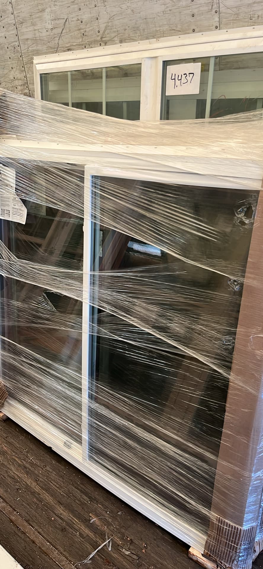 Brand New 60"x54" United Slider Windows (Black/White) - alternate view