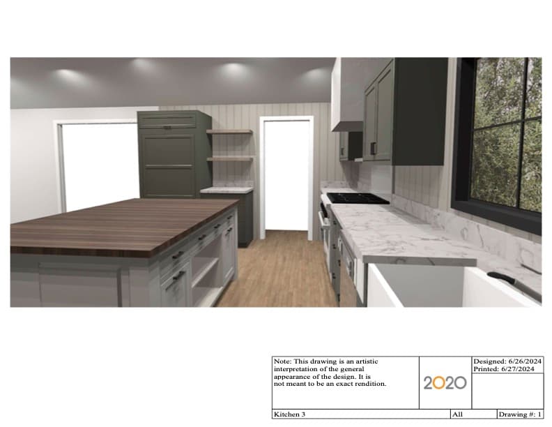 *Brand New Custom Plato Woodworking Cabinetry: Full Kitchen Set (uppers/lowers/island) - alternate view