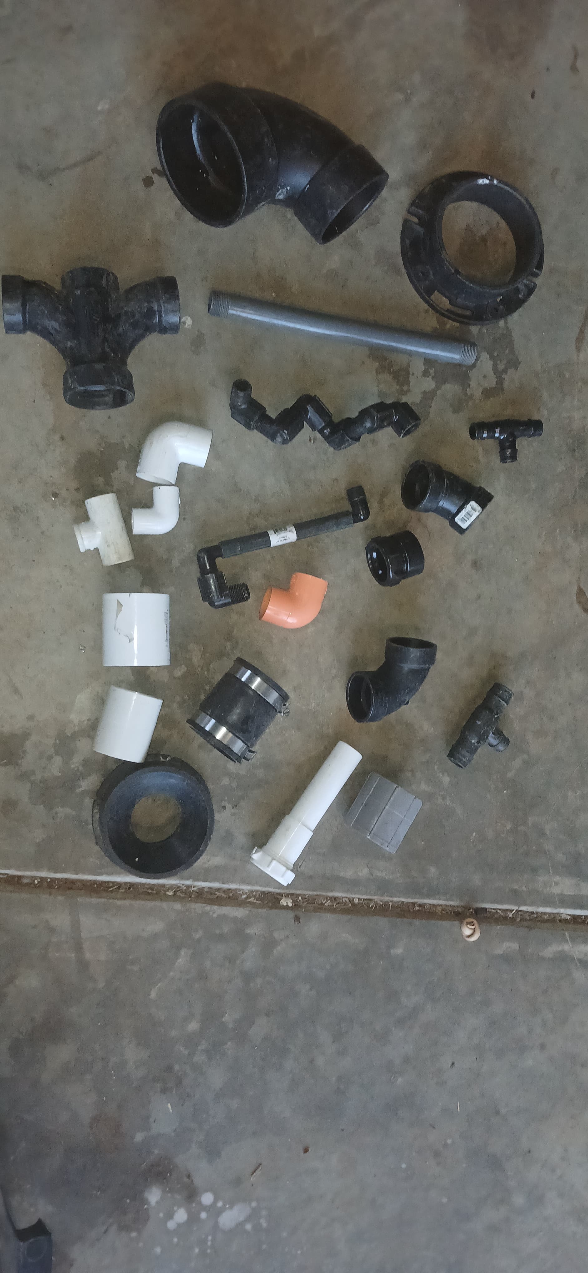 Plumbing fixtures, pipes, connectors