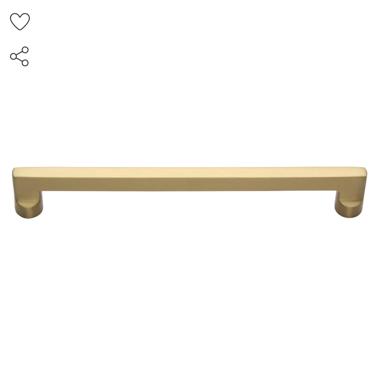 The Ashley Norton MT0345-254 Apollo Cabinet Pull in Satin Brass 10inches