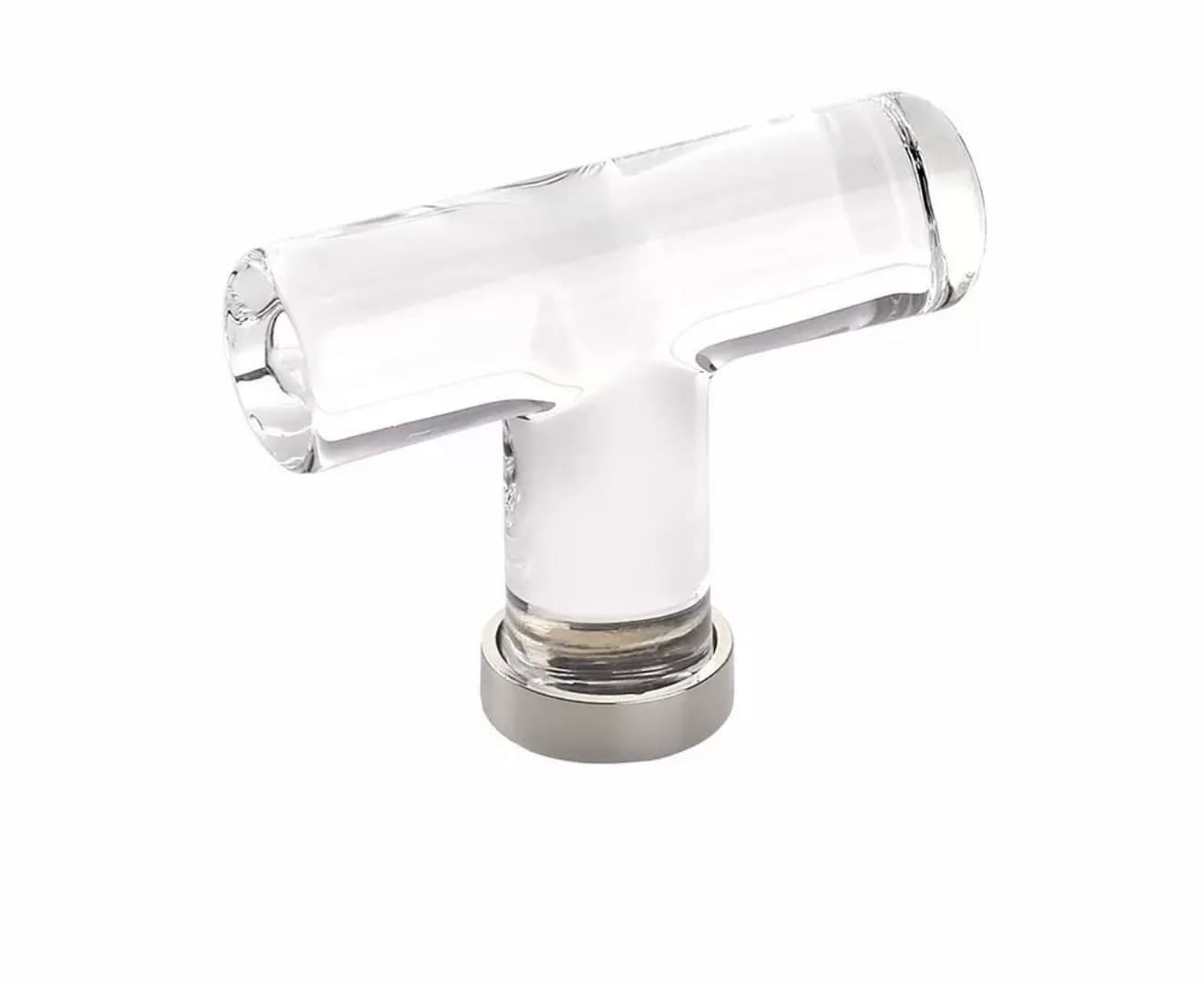 (Emtek) # 86723US14 Crystal T Knob 2 1/8"