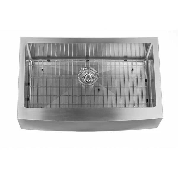 Miseno MNO163320F Stainless Steel 33x16 Farmhouse Apron Single Bowl Sink