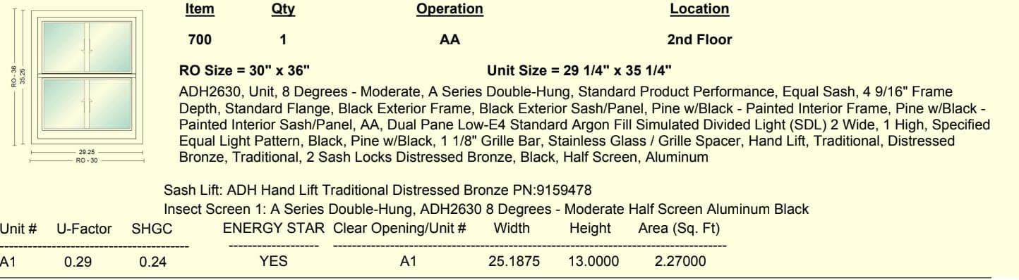 Anderson Windows - A Series Double-Hung