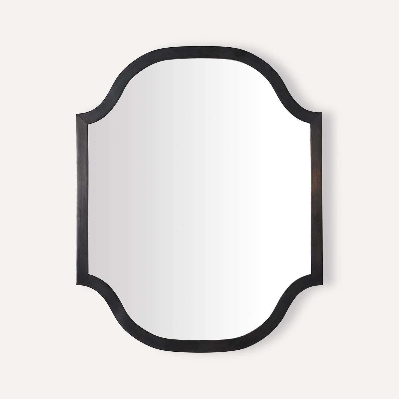 Robern | Scalloped Metal Mirror 24 x 30 x 1-3/16 in Iron Black