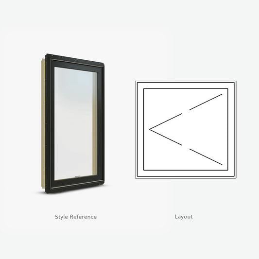 Jeld-Wen | 36 X 36 Casement Window Left Hinge, Siteline Clad Pine, Chsnt Bronze