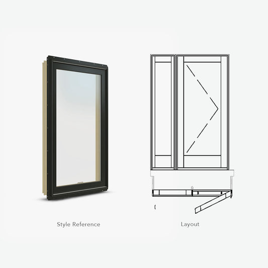 Jeld-Wen | 56.25 X 82.5 2-Panel Outswing Door, Siteline Clad Pine, Chsnt Bronze