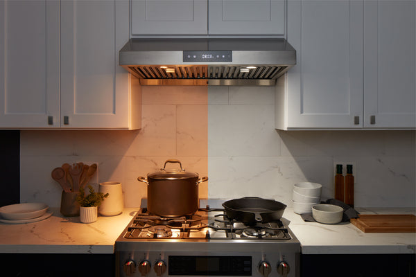Hauslane | 30" Under Cabinet Range Hood - Ducted - 3-Way Venting
