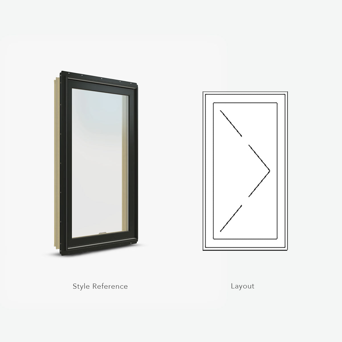 Jeld-Wen | 24 X 42 Casement Window Right Hinge, Siteline Clad Pine, Chsn Bronze