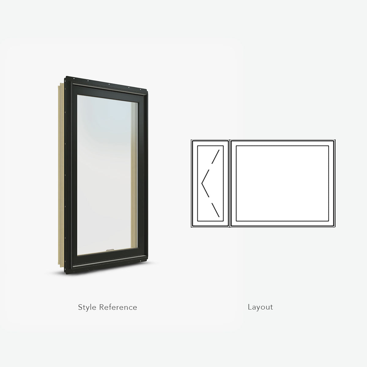 Jeld-Wen | 67 X 42 Casement Window 2 Wide, Siteline Clad Pine, Chsnt Bronze