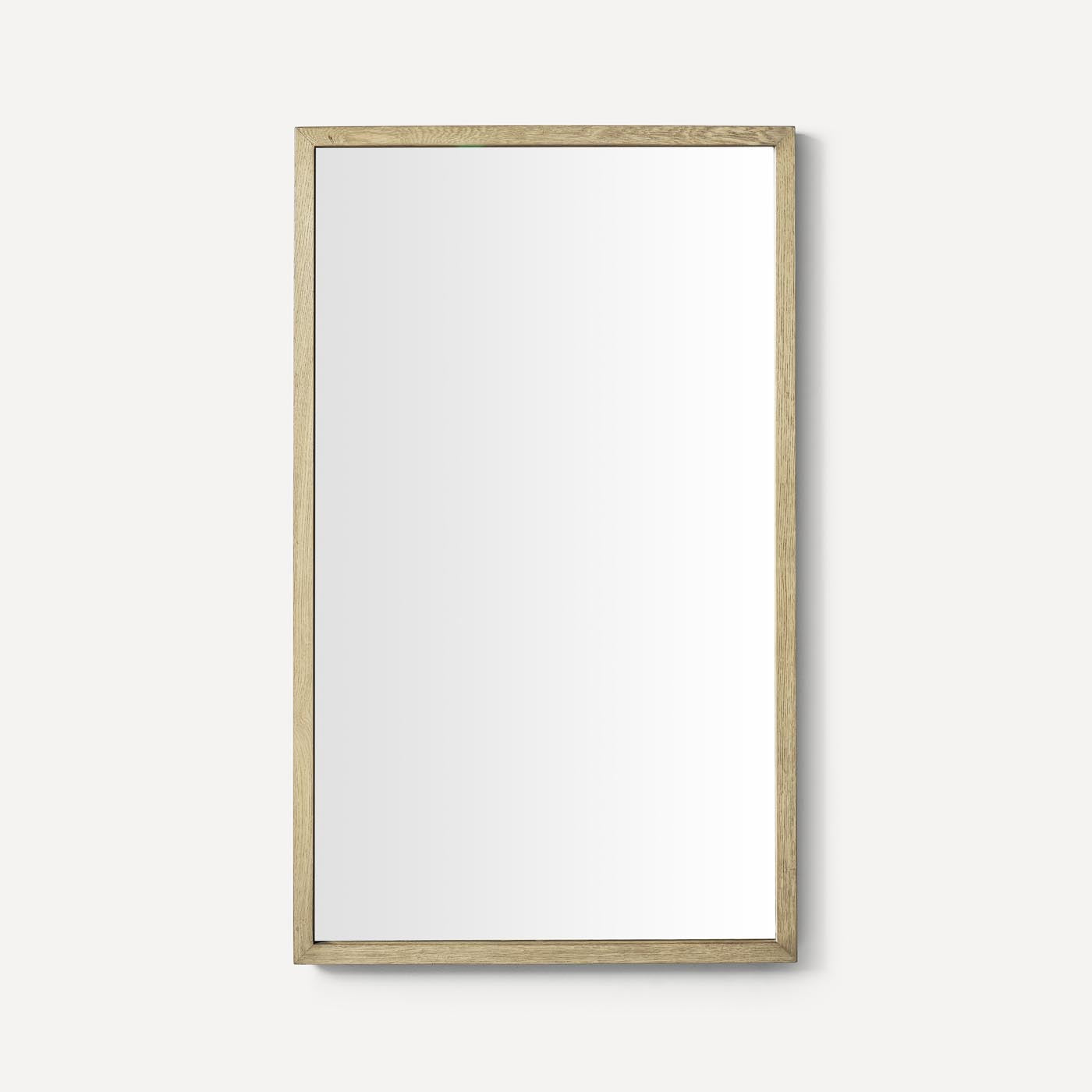 Robern | Thin Framed Wood Mirror 24 x 40 x 1-1/2 in Rustic Oak