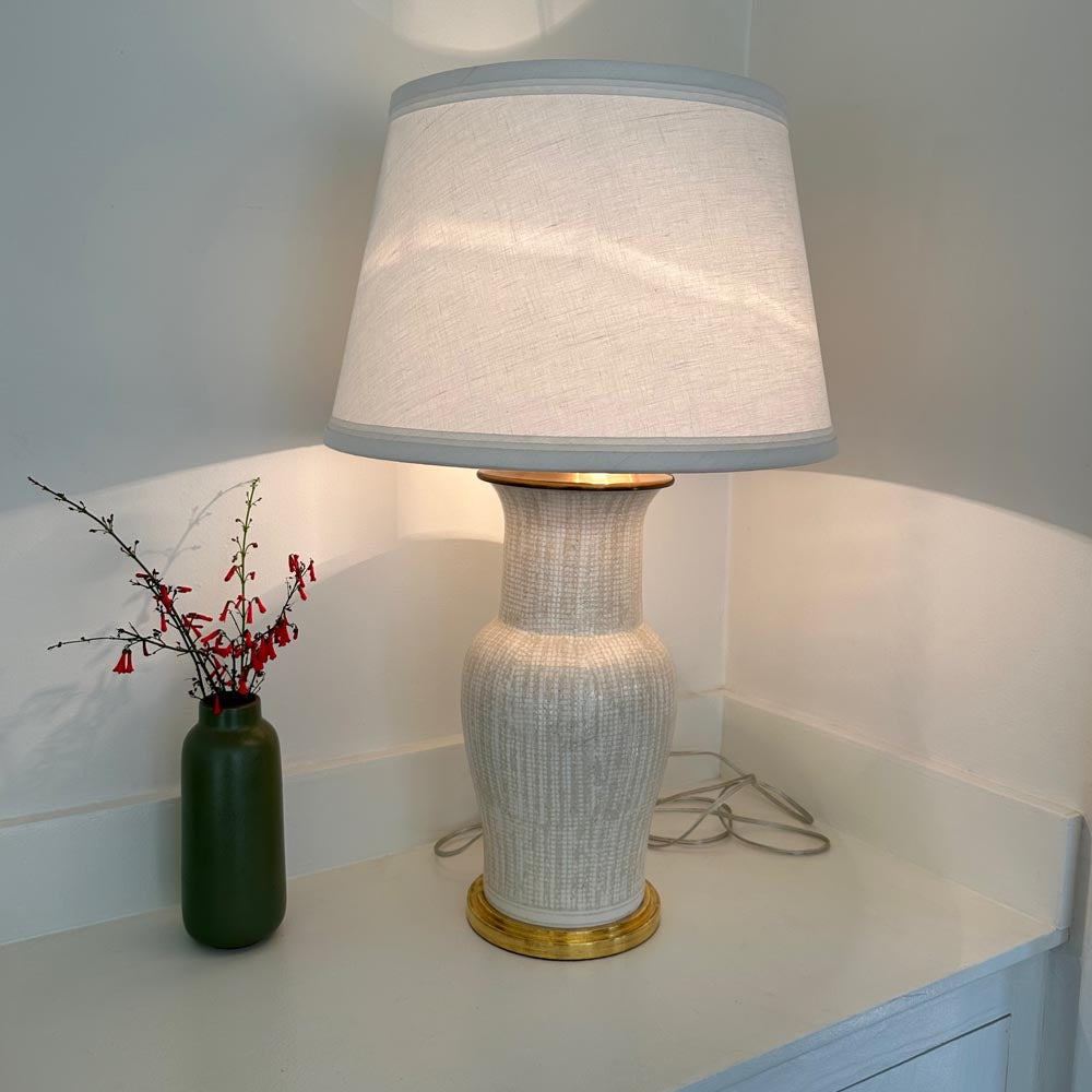 Christopher Spitzmiller | Pair of Lamps with Textured Pattern