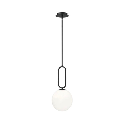 Eurofase | Prospect Pendant in Opal White and Black, Small