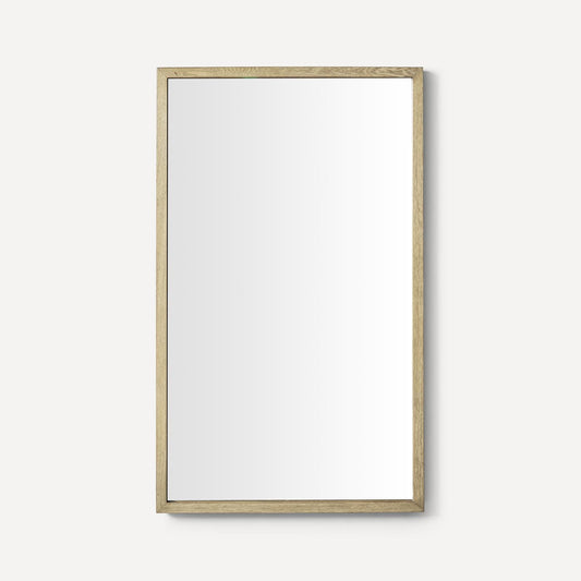 Robern | Craft Series Thin Framed Wood Mirror 24 x 40 x 1-1/2 in Rustic Oak