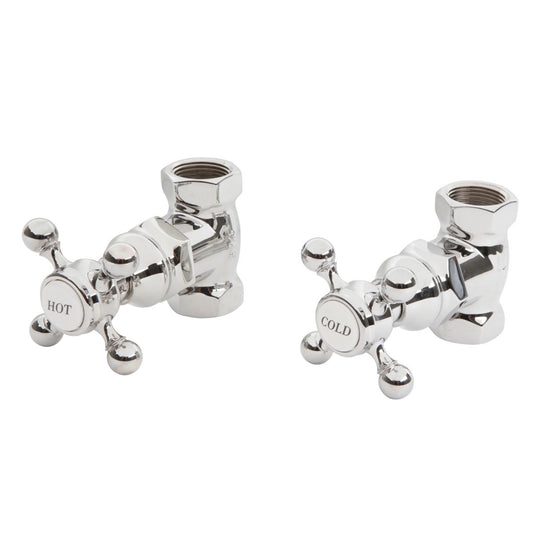 Newport Brass | Fairfield 3/4 Inch Shut Off Valves in Polished Nickel, 1 Pair