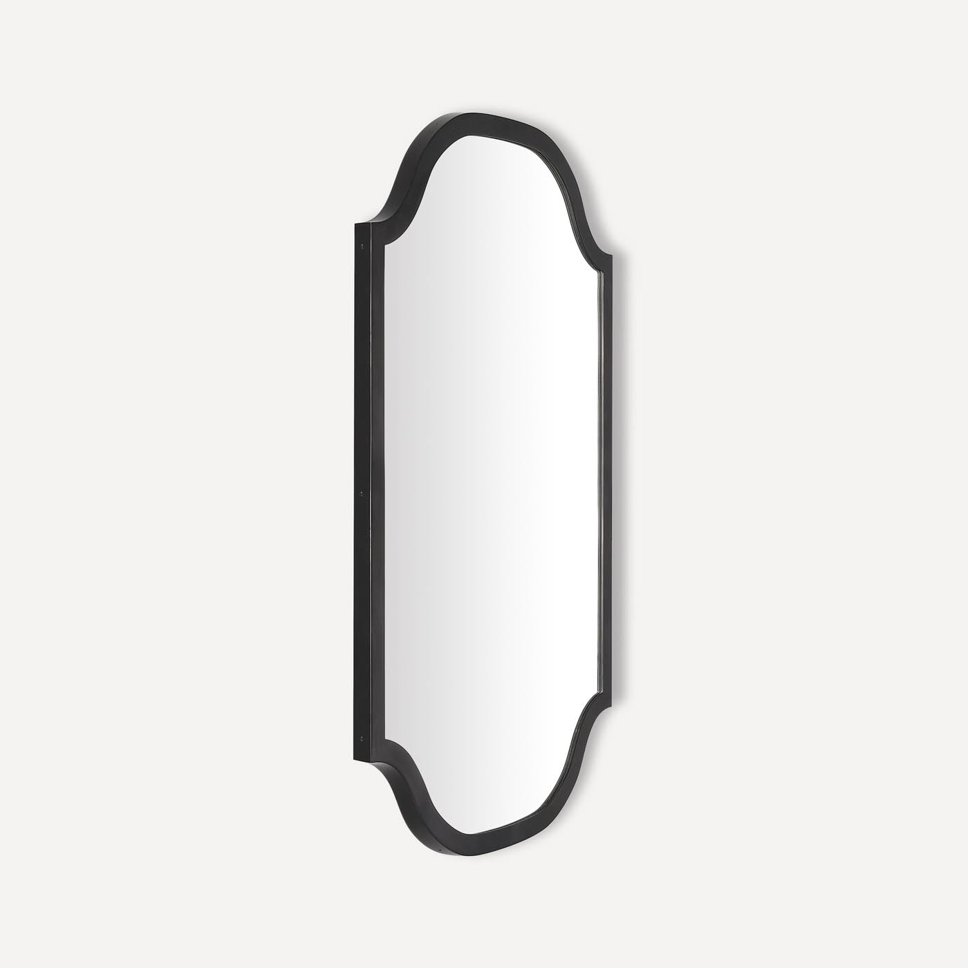 Robern | Scalloped Metal Mirror 24 x 40 x 1-3/16 in Iron Black