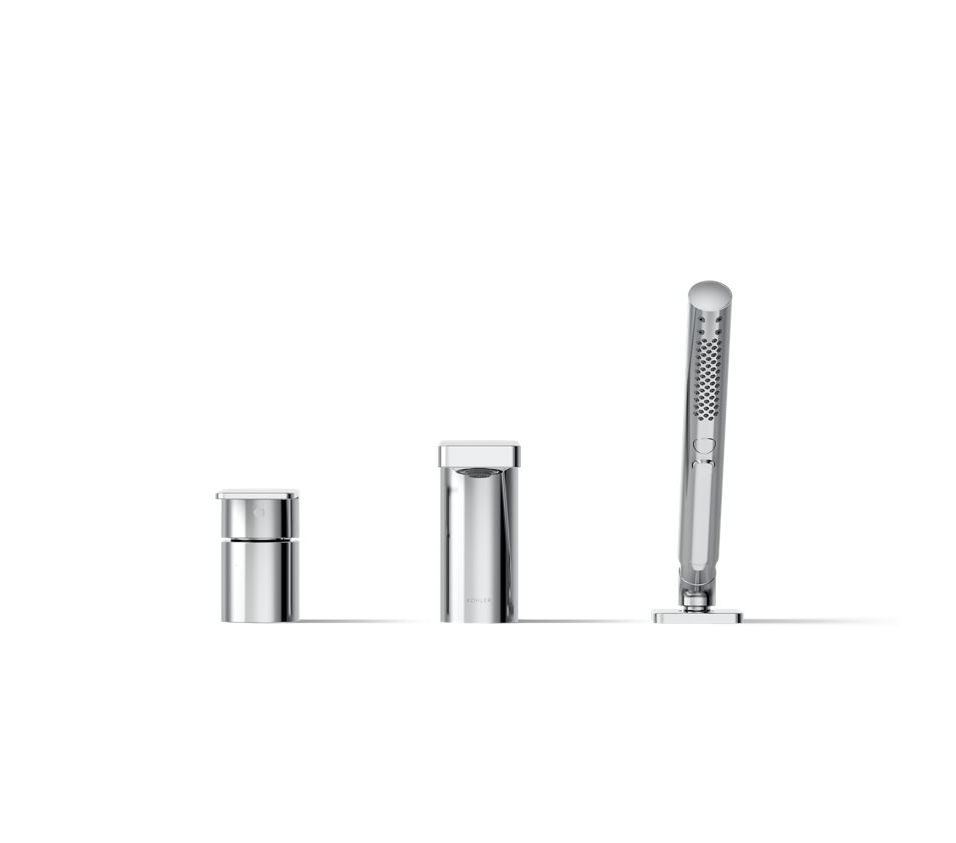 Kohler | Parallel 3 Hole Bath Filler in Polished Chrome