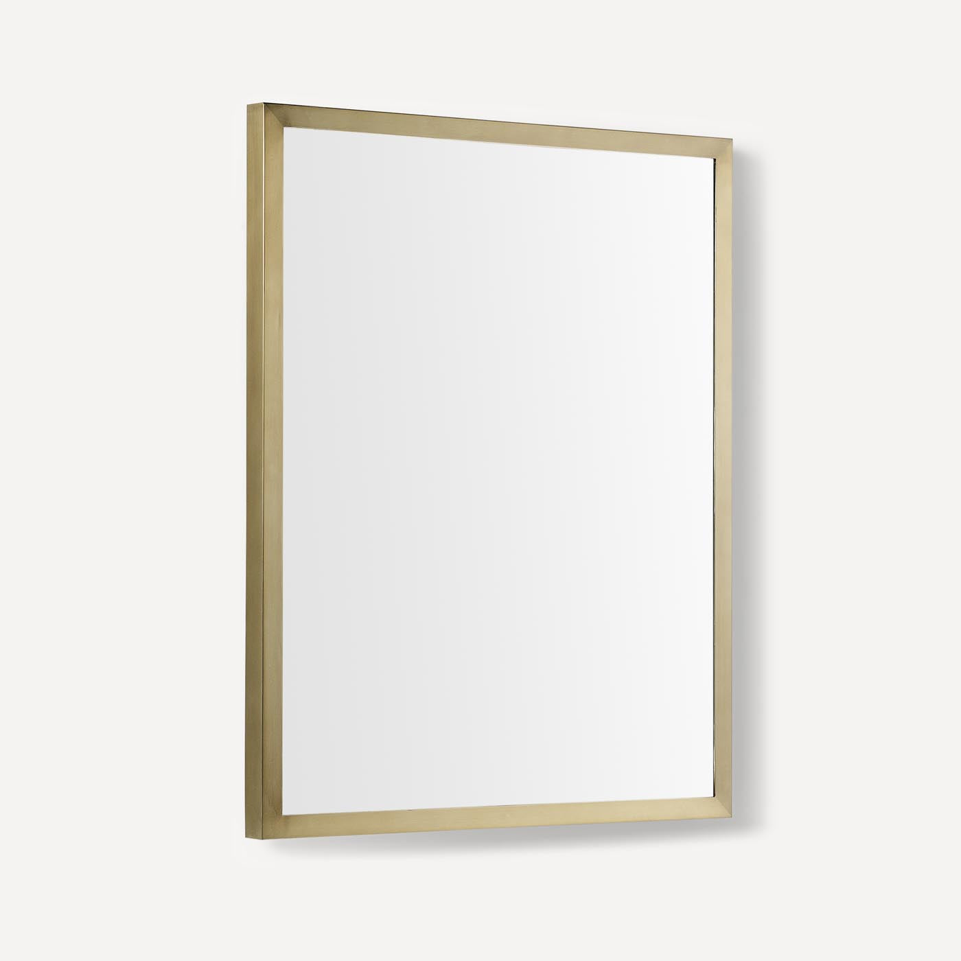 Robern | Thin Framed Metal Mirror 24 x 30 x 1-3/8 in Aged Brass