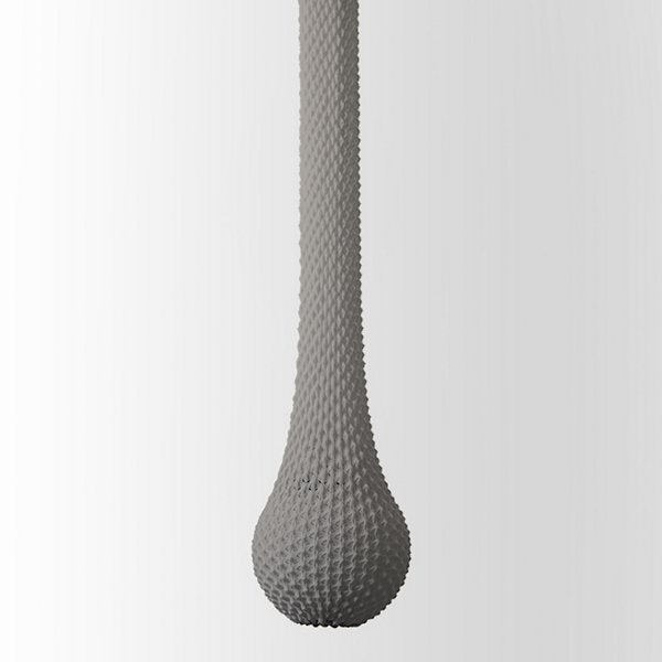 Ariel Zuckerman | Knitted Dropped Pendant, Small, Grey