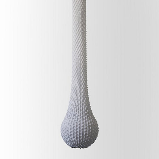 Ariel Zuckerman | Knitted Dropped Pendant, Medium, White