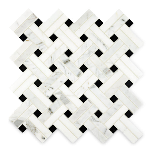Ann Sacks | Statuary Classic Diagonal Weave Tile