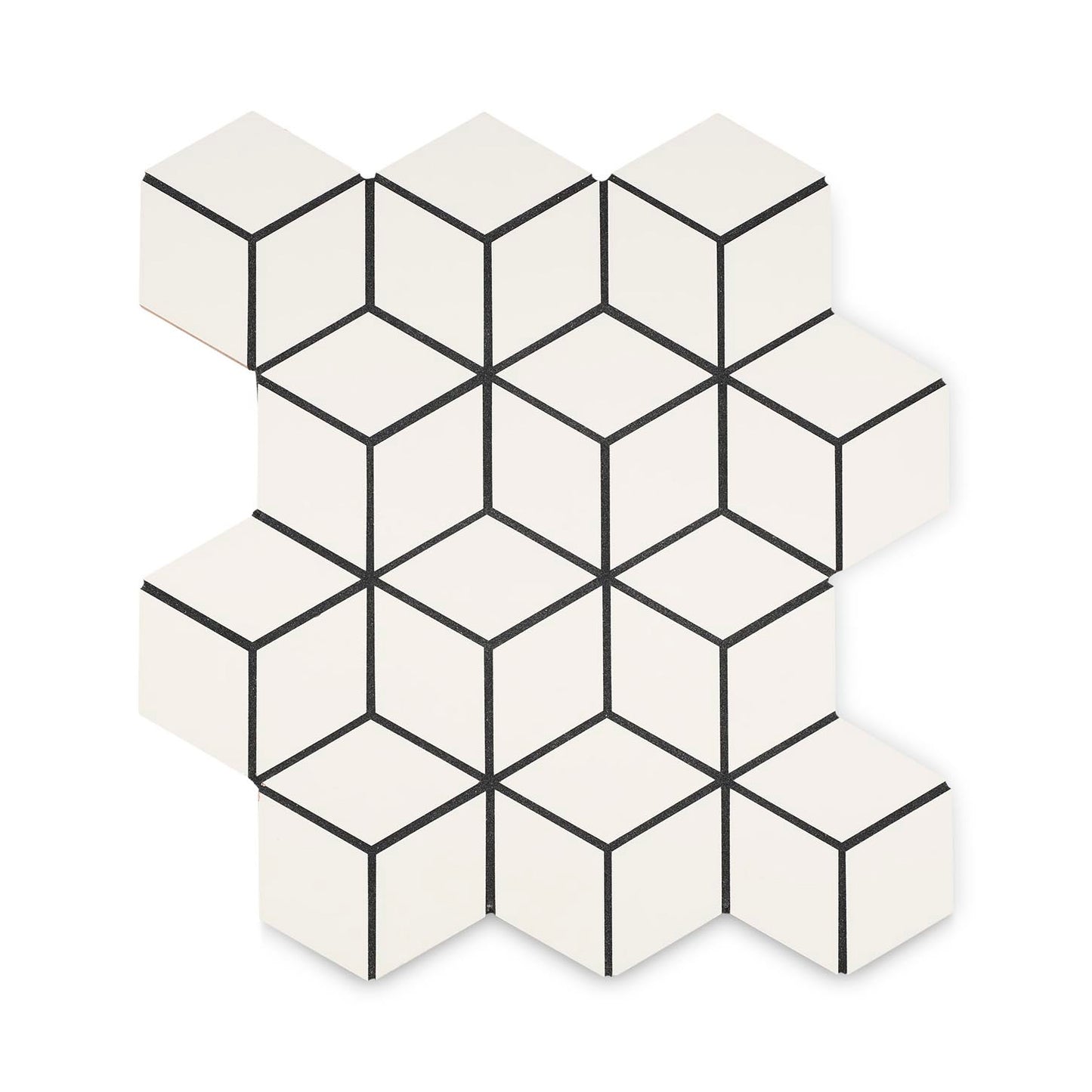 Ann Sacks | Kanso Diamond Cube Ceramic Tile Matte