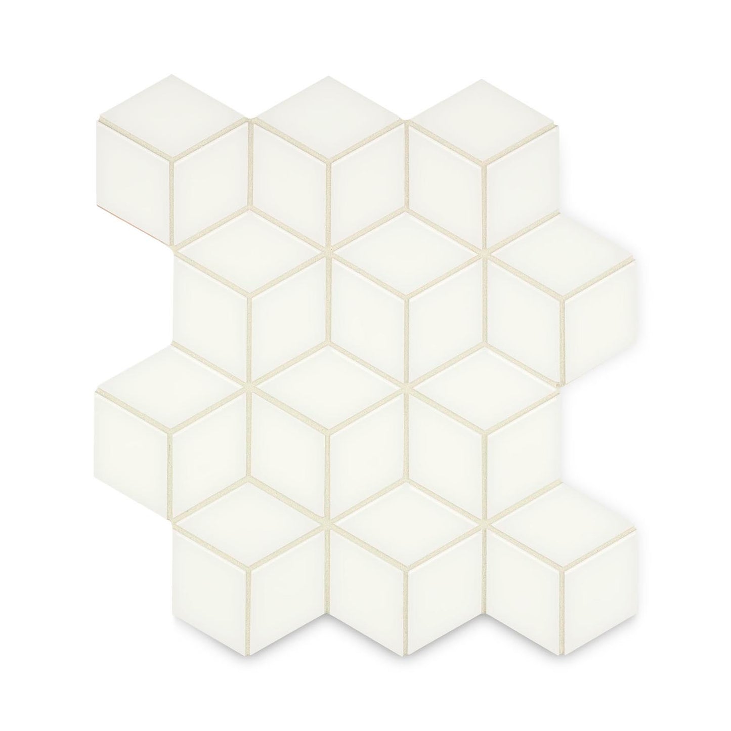 Ann Sacks | Kanso Diamond Cube Ceramic Tile Gloss