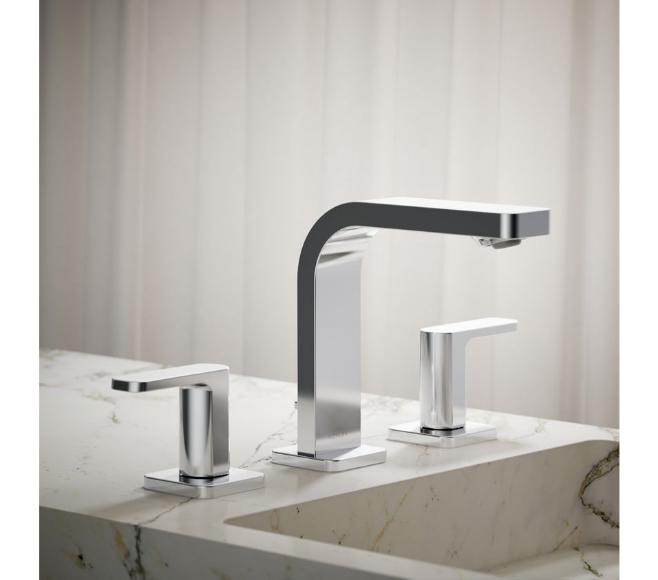 Kohler | Parallel Widespread Lav Faucet in Polished Chrome