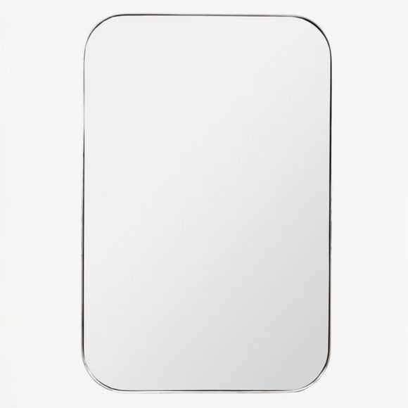 McGee & Co | Jace Inset Rectangle Mirror in Polished Nickel