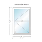 Kolbe | VistaLuxe Black Casement Window 24 x 36