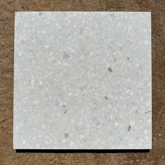 Concrete Collaborative | Venice Alabaster Large All White Chip 24x24