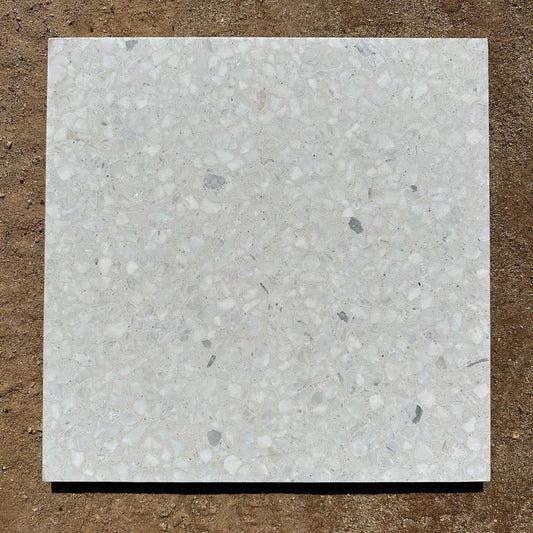 Concrete Collaborative | Venice Alabaster Large All White Chip 18x18