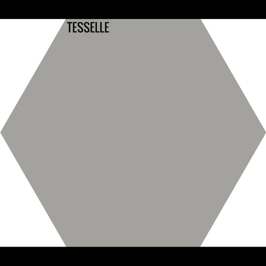 Tesselle | Concord Starling 7"x6" Hexagonal Cement Wall Tile
