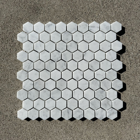 Walker Zanger Tile | Tribeca Classic White Hex 1-1/4"