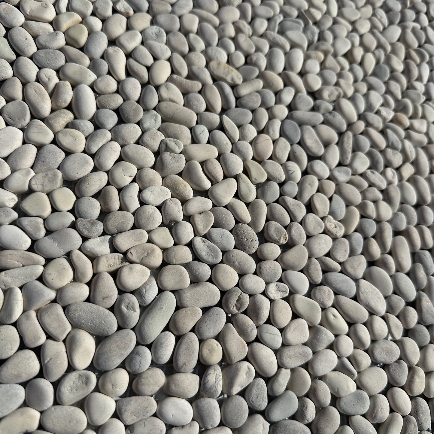 Pebblestone | Pebblestone Micro 11.81" x 11.81" Mosaic, in Lovina White, Natural Stone