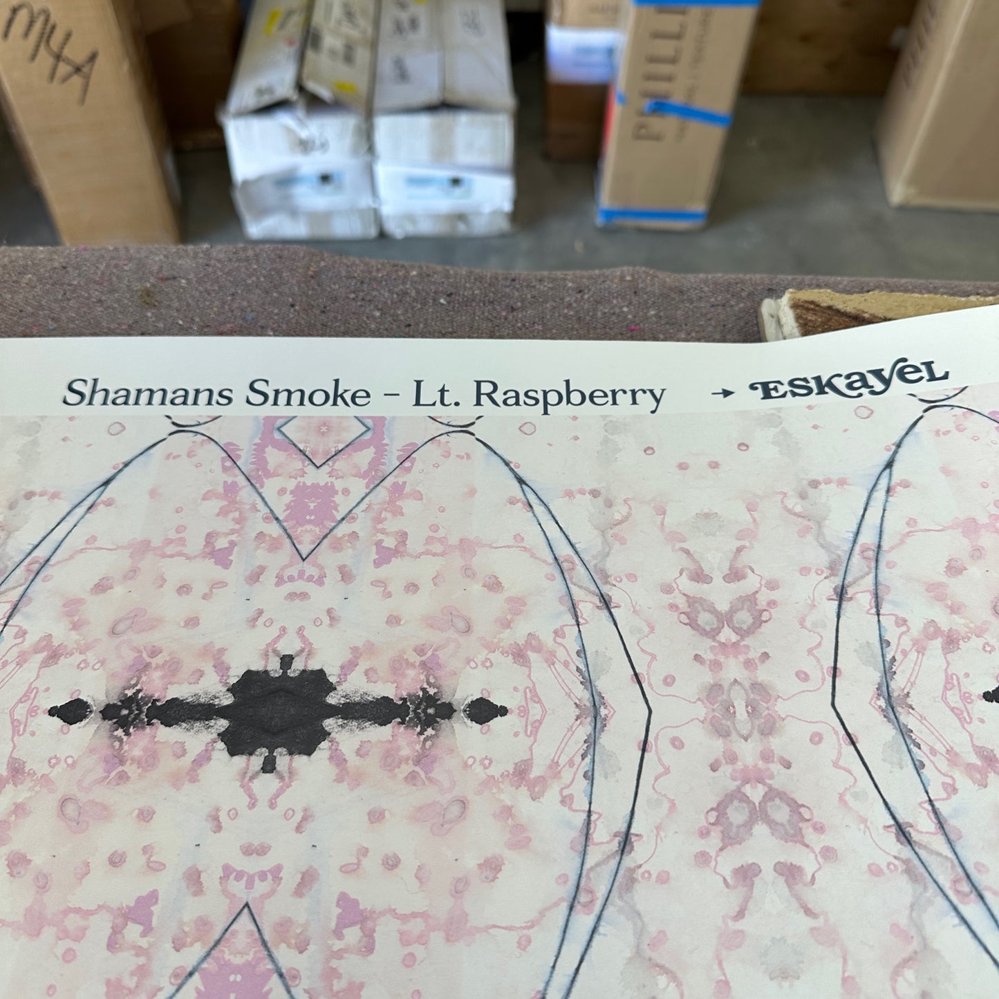 Eskayel | Shaman's Smoke Wallpaper in Light Raspberry