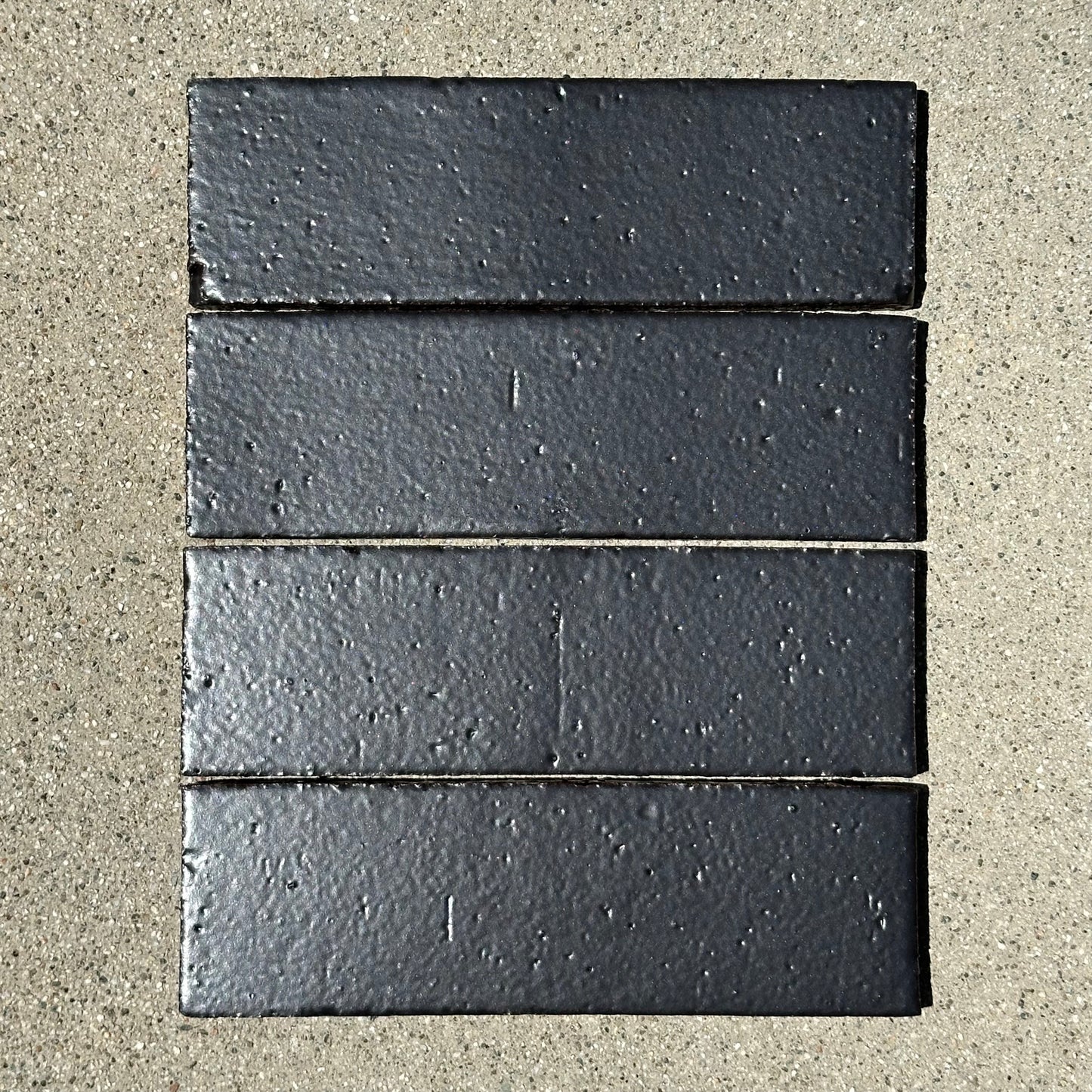 Fireclay Tile | Black Hills Glazed Thin Brick Flats 2.5x8"