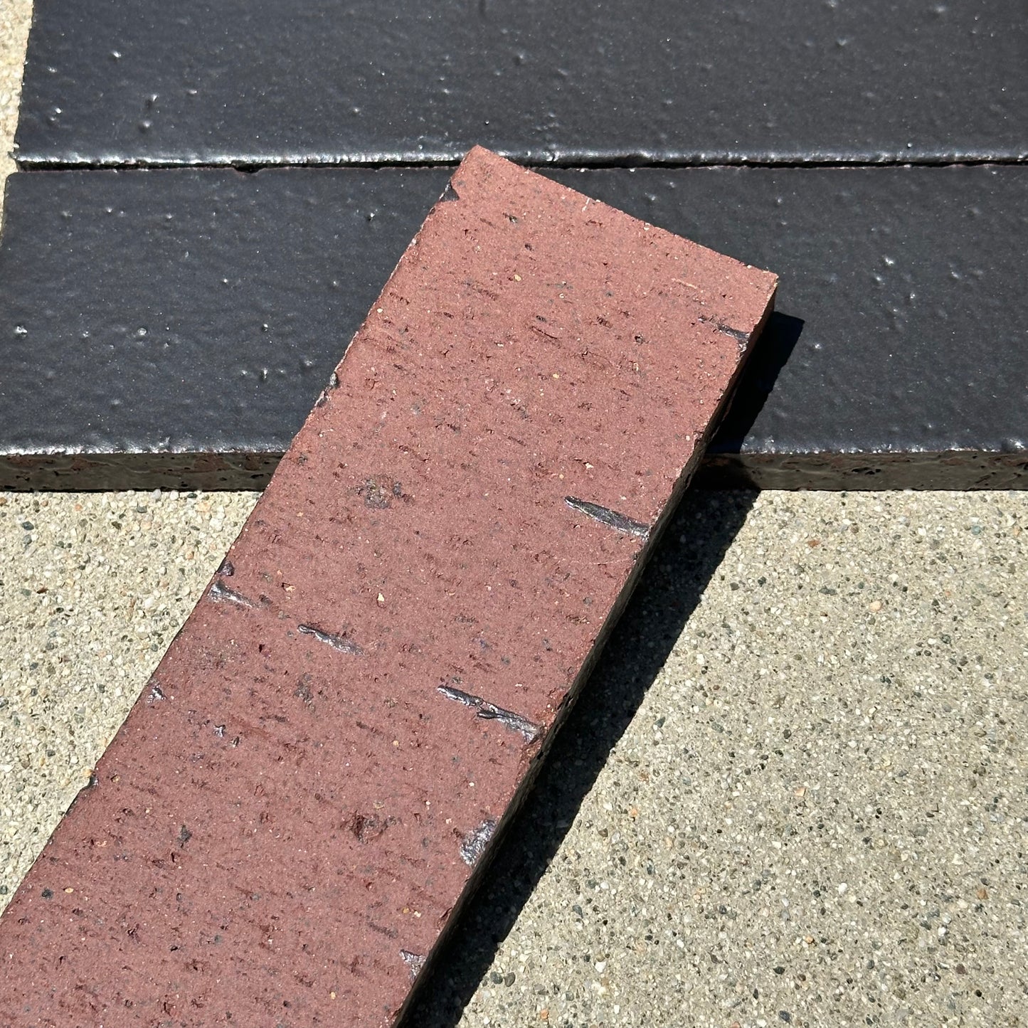 Fireclay Tile | Black Hills Glazed Thin Brick Flats 2.5x8"
