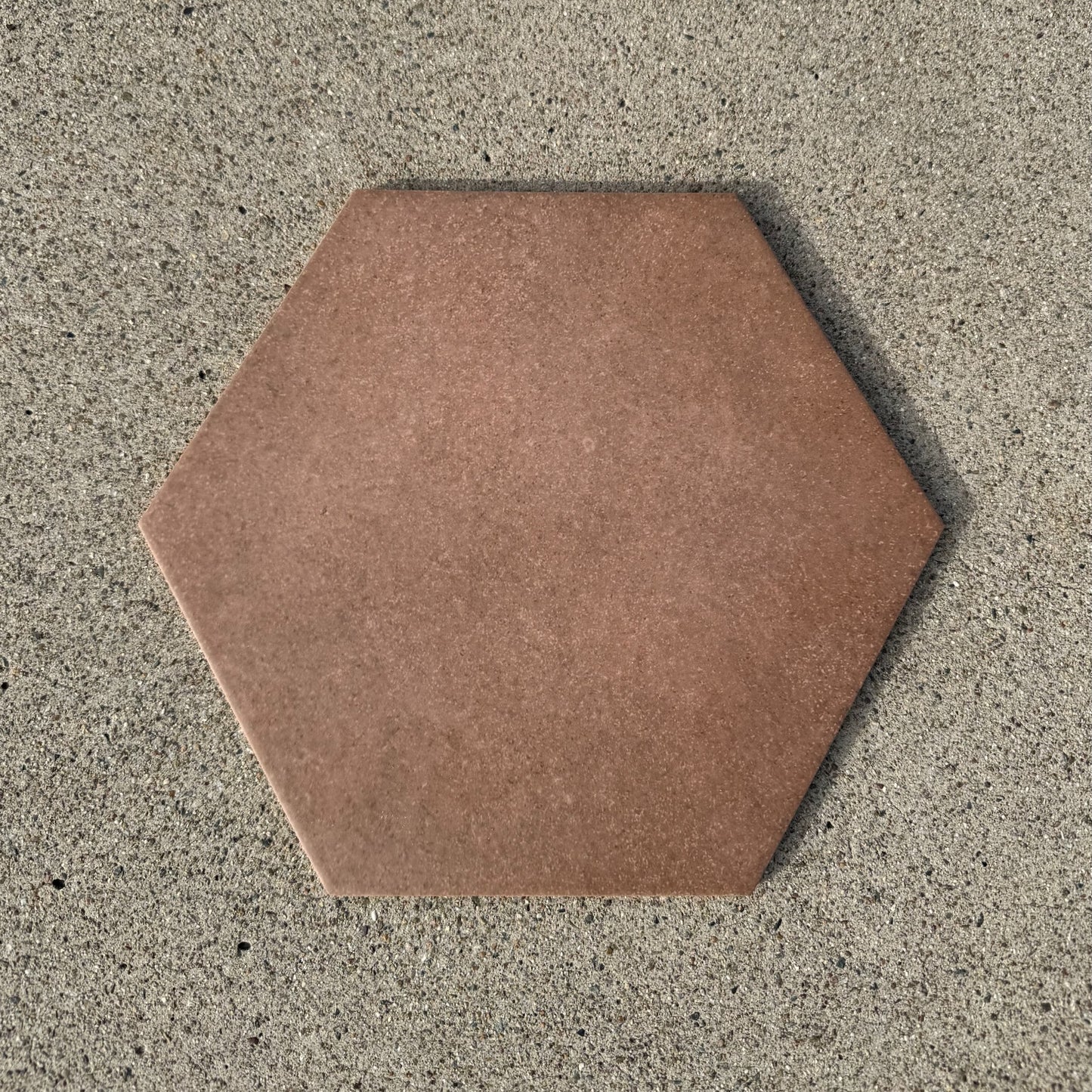 Bedrosians Tile & Stone | Makoto 10" x 11.5" Hexagon Matte Porcelain Tile in Umi Terracotta