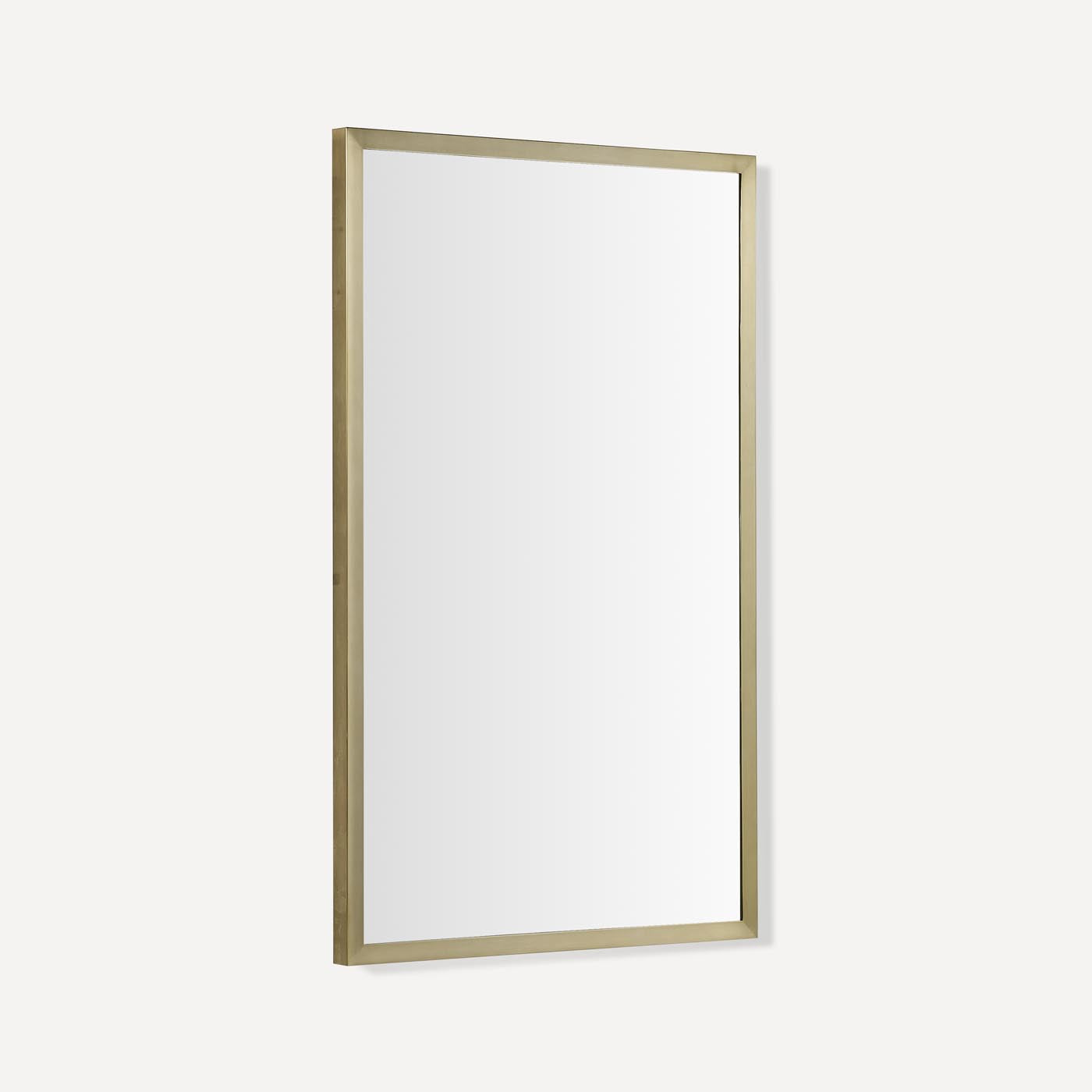 Robern | Craft Series Thin Framed Metal Mirror 24 x 40 x 1-3/8 in Aged Brass